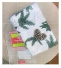 Joyful Holly Country Rustic Vinyl Christmas Tablecloth W flannel Backing