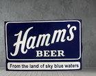 Hamms  Beer Porcelain Enamel Heavy Metal Sign 36  Inches Double Side