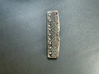 Antique Victorian Edwardian Sterling Silver Vanity Novelty Hair Mustache Comb