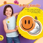 200 Pcs Happy Smile Face Button Pin Retro Pinback Badge Classic Smile Face