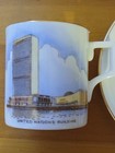 Vintage United Nations Souvenir Small Kent Bone China Cup And Saucer
