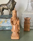 Vintage Chinese Nobleman Or Scholar Figurine Or Chess Piece Hand Carved