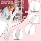 French Curve Square Ruler Solid Aluminum Vary Form Hip Measuring Sewing Tool