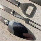 Vintage Lot Of 5 Stainless Italy Bar Utensils