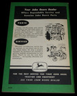 Vintage Oem John Deere Operator s Manual Om-r2002r For Model  a  Series Tractor