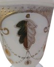 Antique Victorian Bristol Glass Perfume Bottle White Opaline Hand Painted Gold