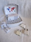 Dual Wattage Converter Kit Brookstone 6 Adapter Plugs Low   High Settings Travel