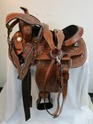 Kids Western Saddle Barrel Racing Pleasure Tooled Leather Child Saddles 10 12 13