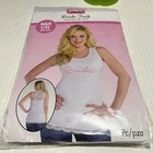 Bride To Be Womens Tank Top L Xl Large Extra Large White Pink Wedding Lace New