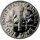 1954 Roosevelt Dime   Gem Proof   90  Silver