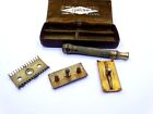 Art Deco Era Circa 1920 s Gillette Vintage Antique Gold Safety Razor With Case