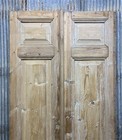 Antique French Double Doors  39 75x97 5  European Doors  Flat Panel Doors  A635