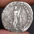 Trajan Silver Denarius Coin Ancient Roman Empire Very Fine Condition 98-117 Ad