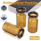100 500 1000pcs 10ml Amber Glass Vials Headspace Vials W  Flip Caps Sample Vials