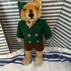 Rare 1950s Steiff Fixili Fox Pair  Made In Us-zone Germany With Original Tags