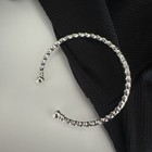 Toddler S925 Bracelet Cuff Bangles Sterling Silver Baby Open Adjustable Children