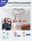 2k Wireless Light Bulb Security Cameras With Motion Detection   Night Vision