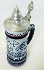 Avon Beer Tankard With Flip Up Lid 449441 Rocky Mountain Wildlife Moose Ram 1976