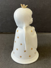 Kaiser Christmas Porcelain Angel Bell Ornament West Germany White Vintage 1980