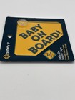 Safety 1st Baby On Board Car Window Sign5    X 5     Yellow black Model 48918  New
