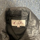 M  Julian Men   s Black Bomber Jacket Full Zip Lined Pockets Size 38