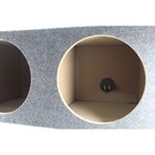 Dual 12    Sealed Carpeted Subwoofer Box Made W  Heavy-duty Mdf Construction