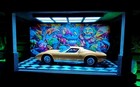Diorama 1 18 Diecast Models Showroom Display With Custom Rgb Led floor backpanel