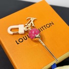 Louis Vuitton Monogram Lollipop Bag Charm Keychain Fuchsia Pink Gold-tone New