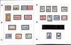 Denmark Stamp Collection On 8 Imperial Pages  Nice Lot Neatly Identified  ba 