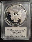 2019-w Proof Silver Eagle Pcgs Pr70 Dcam First Strike Mercanti Signed Flag Label