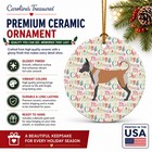Caroline s Treasures Belgian Malinois Merry Christmas Ceramic Ornament
