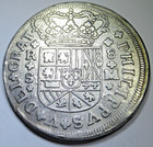 1718 Ex-mounts Spanish 8 Reales Genuine 1700 s Colonial Cross Pirate 8r Coin