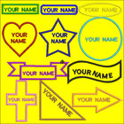 Custom Embroidered Name Patch Embroidery Name Tag Badge Iron On