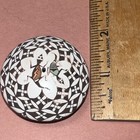Diane Lewis Acoma Native American Hand Painted Signed Pottery Seed Pot
