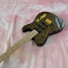 1994 James Burton Telecaster Black Gold Paisley Electric Guitar High Quality