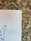 Norm Ullman Signed 3x5 Index Card  7 Hhof 1982