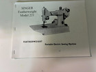 Vintage White Singer Featherweight 221k Sewing Machine