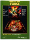 Bally Midway Pinball Machine Magazine Ad Special Force 1986 Arcade Game