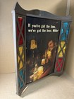Rare Vintage Miller High Life Beer Sign -plastic And Metal Stained Glass
