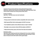 Computer Privacy Screen Filter 16 9 Removable Anti-glare Blue Light