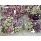 4 Packs Mixed Paper Flower Wedding Bouquet Diy Scrapbook  th purple Set 4c 