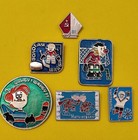 Rare Vintage Ussr Hockey Enamel Pins Lot 1960s-1970s Soviet Sport Badges