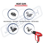 Heat Gun Hot Air Gun Dual Temperature 4 Nozzles Tool 1500 W Jorestech