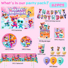 Super Kitties Birthday Decorations 82pcs Super Kitties Party Balloons Tableware