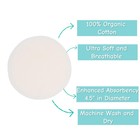 Nursing Pads Made With Organic Cotton - Soft  Breathable  Absorbent   Washabl   