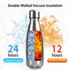 Insulated Water Bottle  2 Pack-9oz Stainless Steel Water Bottles With Straw L   