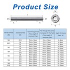 M2-m10 Aluminum Alloy Thread Sleeve Rod Bar Stud Round Connector Tube Long Nuts