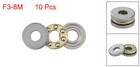 10pcs F3-8m Miniature Thrust Ball Bearing 3x8x3 5mm Chrome Steel With Washer