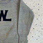 Vintage 1950 s 60 s Wh Brine Co  Single V Sweat Youth M Patch Gray Sweatshirt