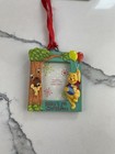 Disney Baby   s First Christmas Picture Frame Christmas Ornament Pooh Bear New 
